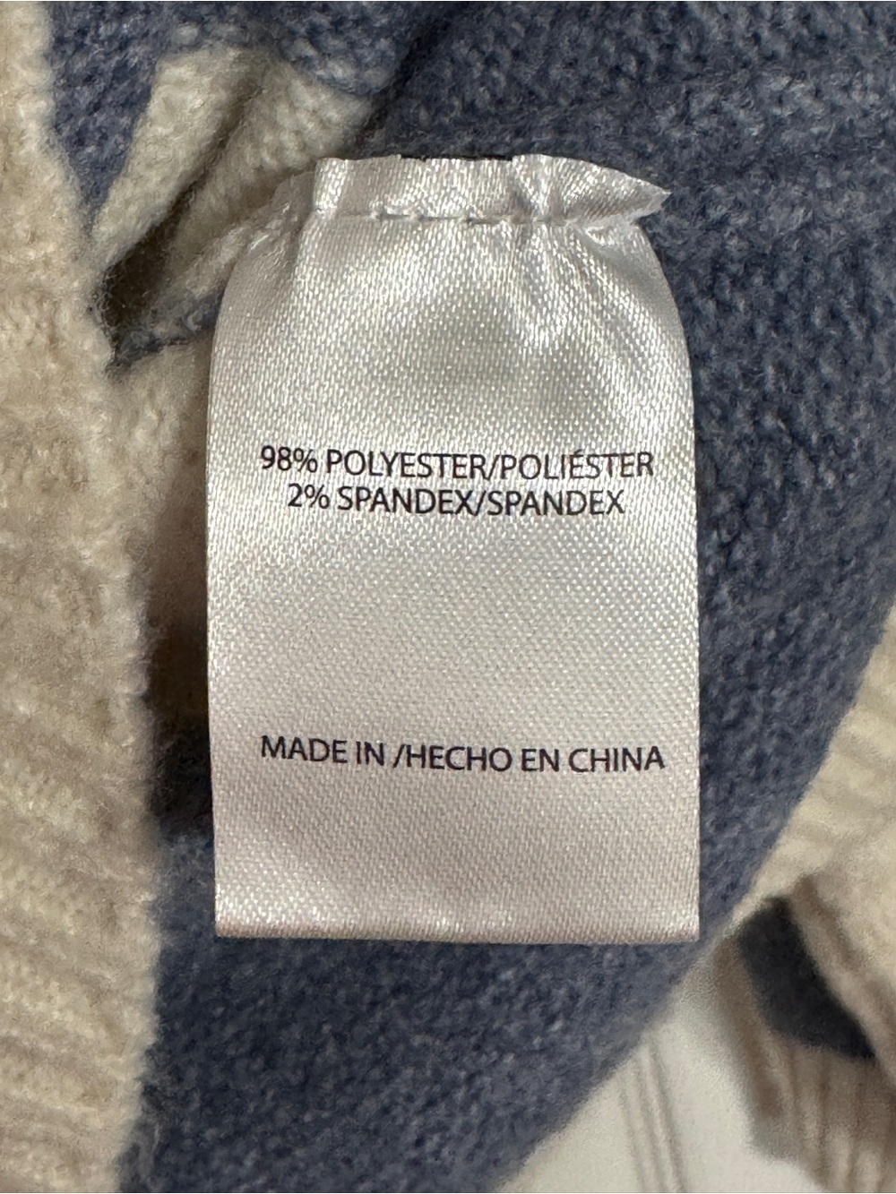 Striped V-Neck Cropped Sweater - Blue and Cream - Picture 5 of 5